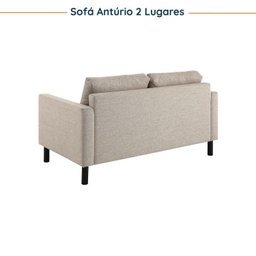 Conjunto de Sofá Antúrio 3 e 2 Lugares com Usb em Linho CabeCasa MadeiraMadeira - 8