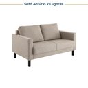 Ver imagem 7 de Conjunto de Sofá Antúrio 3 e 2 Lugares com Usb em Linho CabeCasa MadeiraOriginals Bege