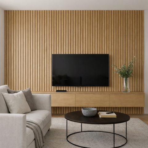 Kit 3 Painel Ripado Pvc 3d Decorativo 2,70m X 16cm