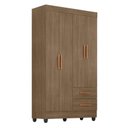 Ver imagem 3 de Guarda Roupa Solteiro Lite Ambiente 4 Portas Carvalho Oak - Móveis Leão