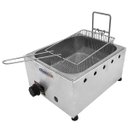 Ver mais imagens de Fritadeira Industrial Inox à Gás 1 Cuba 5 Litros com Cesto