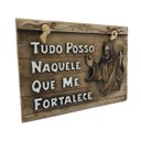 Ver imagem 3 de Placa Frase Bíblica Tudo Posso Naquele que Me Fortalece FORNECEDOR 47 27209