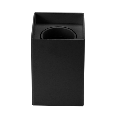 Spot De Sobrepor Mr16 Quadrado Preto