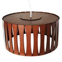 Ver imagem 2 de Lustre Rustico Luminária De Teto P/ Sala Mdf Moderno Grande