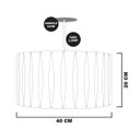 Ver imagem 3 de Lustre Rustico Luminária De Teto P/ Sala Mdf Moderno Grande