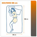 Ver mais imagens de Colchão Solteiro Hanover Orthopedic Espuma D33 88x188x24cm Zidi