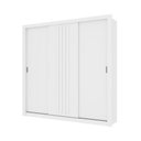 Ver imagem 4 de Guarda-roupa Casal 3 Portas Doha Carraro Ripado