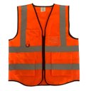 Ver imagem 2 de Colete Faixa Sinalizadora Blusao Refletivo Kit 30 Uni Fluorescente Segurança Epi Obra Transito Segun