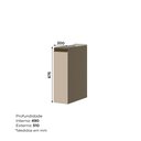 Ver imagem 4 de Balcão Para Cozinha Condimentos 20cm 100% MDF Aurora Espresso Móveis