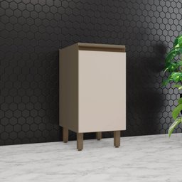 Balcão Para Cozinha 1 Porta 40cm 100% MDF Aurora Espresso Móveis - 2
