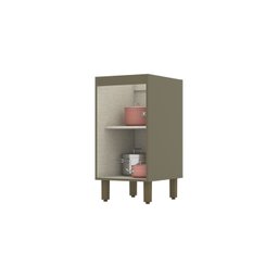 Balcão Para Cozinha 1 Porta 40cm 100% MDF Aurora Espresso Móveis - 5