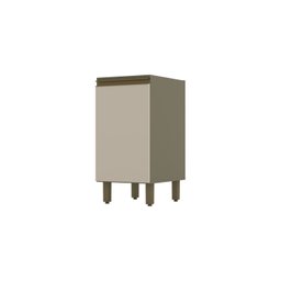 Balcão Para Cozinha 1 Porta 40cm 100% MDF Aurora Espresso Móveis - 3