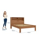 Ver imagem 4 de Cama Casal Invicta com Baú Marrom/Jatobá