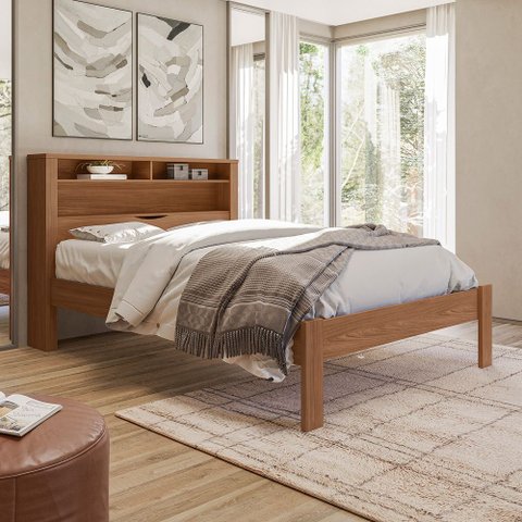 Cama Casal Invicta com Baú