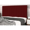 Ver imagem 3 de Cabeceira Cama Casal 140 Cm Carla Suede Marsala e Frame