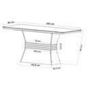 Ver imagem 4 de Mesa de Jantar 6 Lugares Jolie com Vidro Mel/marfim/off White - Viero Móveis
