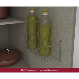 Balcão Para Pia 2 Gavetas 3 Portas 100% MDF Aurora Espresso Móveis - 7