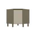 Ver imagem 3 de Balcão Para Cozinha Canto Oblíquo 1 Porta 100% MDF Aurora Espresso Móveis