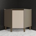 Ver imagem 2 de Balcão Para Cozinha Canto Oblíquo 1 Porta 100% MDF Aurora Espresso Móveis