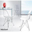 Ver imagem 3 de Cadeira Eames Eiffel Dsr Em Policarbonato Com Base Cromada - Várias Cores 126 - Bella Brasil Decor
