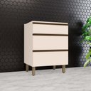 Ver imagem 1 de Balcão Para Cozinha 3 Gavetas 60cm 100% MDF Aurora Espresso Móveis