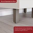 Ver imagem 7 de Balcão Para Cozinha 2 Portas 80cm 100% MDF Aurora Espresso Móveis