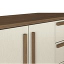 Ver imagem 7 de Cômoda 2 Portas 5 Gavetas Málaga Gold Bege/Jatoba/Areia
