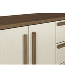 Ver imagem 7 de Cômoda 2 Portas 5 Gavetas Málaga Gold