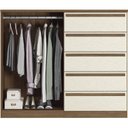 Ver imagem 4 de Cômoda 2 Portas 5 Gavetas Málaga Gold