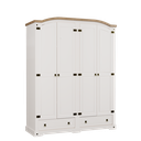 Ver imagem 1 de Guarda-roupa 4 Portas 2 Gavetas - Smile Serpil