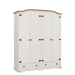 Guarda-roupa 4 Portas 2 Gavetas - Smile Serpil - 1