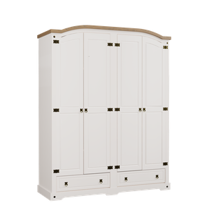 Guarda-roupa 4 Portas 2 Gavetas - Smile Serpil