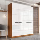 Ver imagem 1 de Guarda Roupa Casal 161,1cm com 4 Portas e 4 Gavetas 240842 Lisboa Politorno Móveis