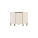 Ver imagem 2 de Balcão Para Cozinha Canto Oblíquo 1 Porta 100% MDF Aurora Espresso Móveis