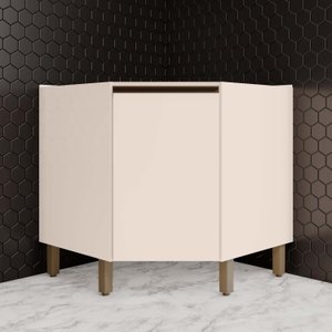 Balcão Para Cozinha Canto Oblíquo 1 Porta 100% MDF Aurora Espresso Móveis