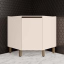 Ver imagem 1 de Balcão Para Cozinha Canto Oblíquo 1 Porta 100% MDF Aurora Espresso Móveis