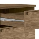 Ver imagem 4 de Cômoda 2 Portas 5 Gavetas Málaga Gold Marrom/Jatobá