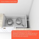 Ver mais imagens de Balcão para Cozinha Canto Reto 1 Porta com Tampo Emily Branco/HP/Nature