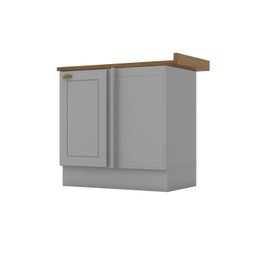 Balcão Para Cozinha Canto Reto 1 Porta com Tampo Emily - 2