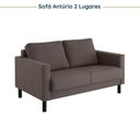 Ver imagem 6 de Conjunto de Sofá Antúrio 3 e 2 Lugares com Usb em Linho CabeCasa MadeiraOriginals Marrom