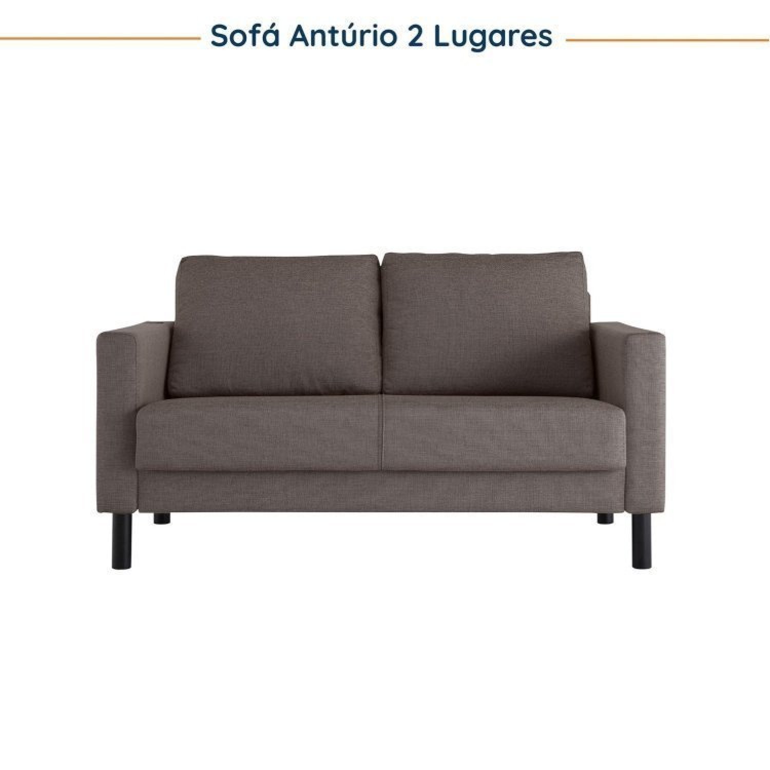 Conjunto de Sofá Antúrio 3 e 2 Lugares com Usb em Linho CabeCasa MadeiraMadeira - 7