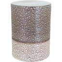 Ver imagem 1 de Banqueta Cerâmica 47x34x34cm Bege Jardim Banco Decorativo Garden