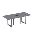 Ver imagem 2 de Mesa de Reunião Retangular com Power Box 200x90cm Mr2000p25tub