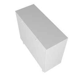 Armário para Escritório Baixo MDP 12mm 2 Portas 2 Prateleiras - 5