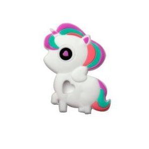 Mordedor em Silicone I com Estojo Dican - Unicórnio Branco