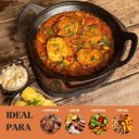 Ver imagem 3 de Panela Risoto Preta Alça de Ferro 36x8 Cm 5l