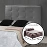 Cabeceira Estofada para Cama Box King Hadassa 1,95m Com Pés LH Móveis Hadassa 1.95 - 11