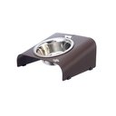 Ver imagem 1 de Comedouro Elevado Inclinado Individual Gato Marrom