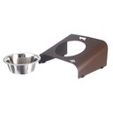 Ver imagem 3 de Comedouro Elevado Inclinado Individual Gato Marrom