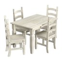 Ver imagem 2 de Mesa de Jantar em Madeira Pátina Branca 120x80 Cm Elliottiis